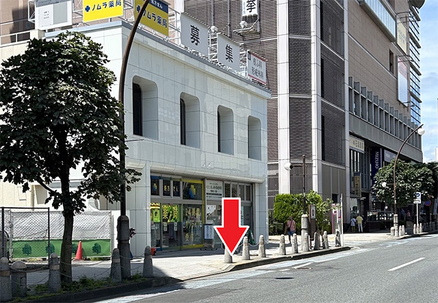 送迎バス乗り降り場所写真